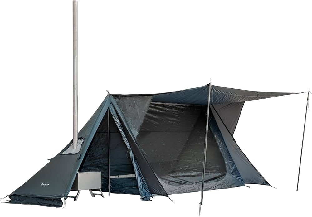 Amazon.co.jp: STOVEHUT 20 パップテント 一人用 軍幕 テント 前室付き